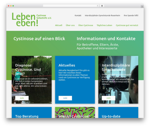 Canvas theme WordPress - cystinose-selbsthilfe.de
