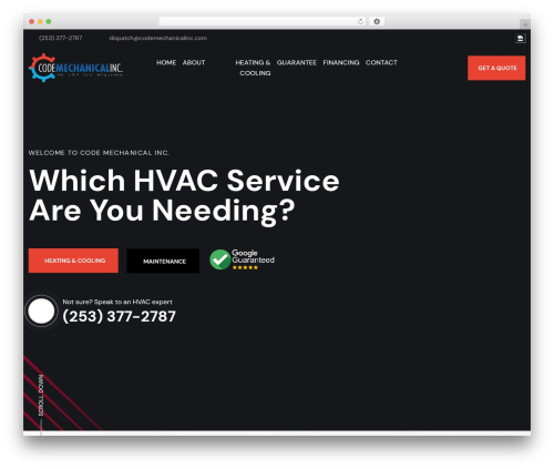 Code-Mechnical top WordPress theme - codemechanicalinc.com