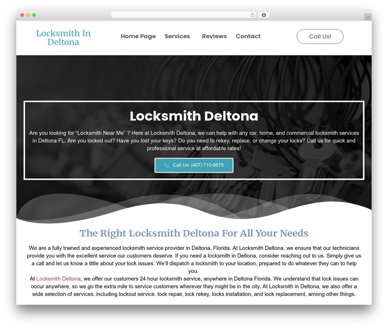 Hello Elementor theme WordPress - locksmithindeltona.com
