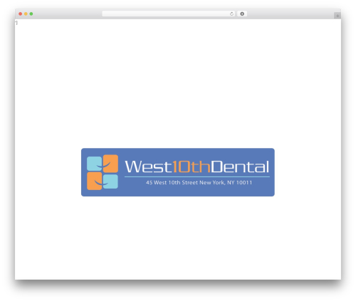 Pro WordPress theme - west10thdental.com