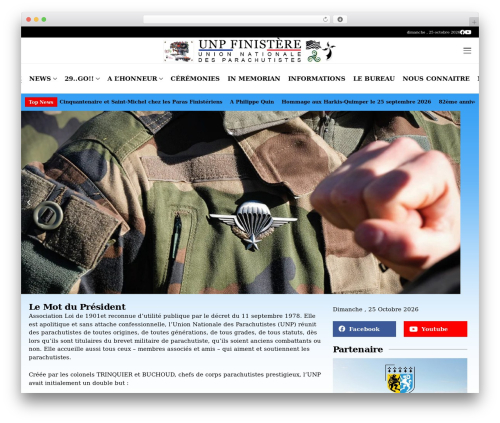 Wesper WordPress page theme - unp-finistere.com