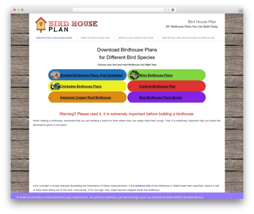 Slide voodoo WordPress plugin - birdhouseplan.com
