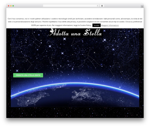 Botiga WordPress page theme - adottaunastella.it