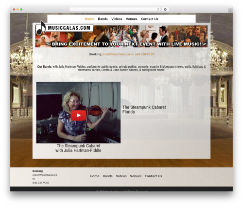 Divi theme WordPress - musicgalas.com