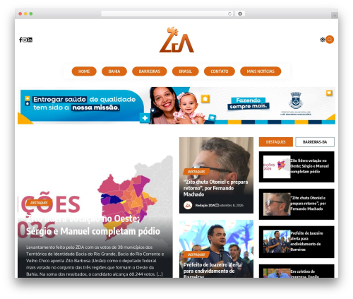 Errin WordPress theme - zda.com.br