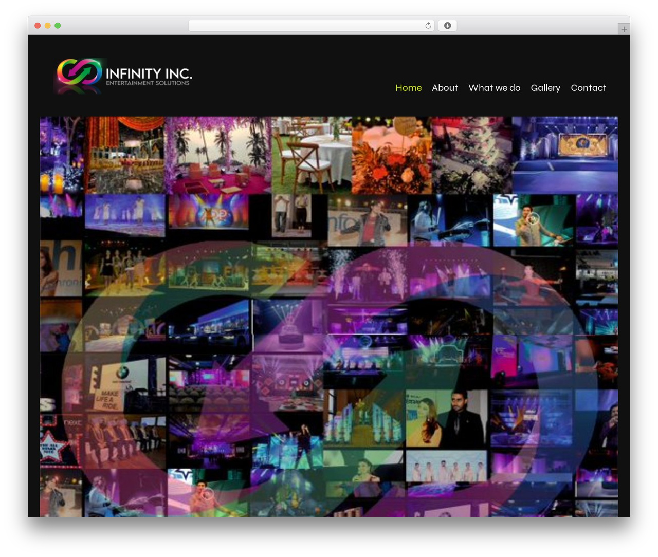 Hello Elementor WordPress theme - infinityincevents.com