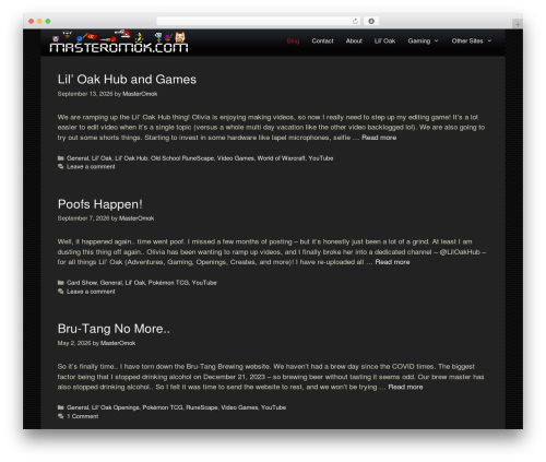 Theme WordPress GeneratePress - masteromok.com