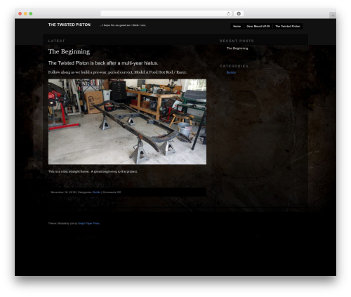 WordPress theme Modularity Lite - thetwistedpiston.com