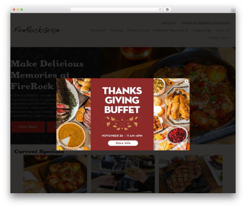 Beaver Builder Theme WordPress theme - firerockgrille.com