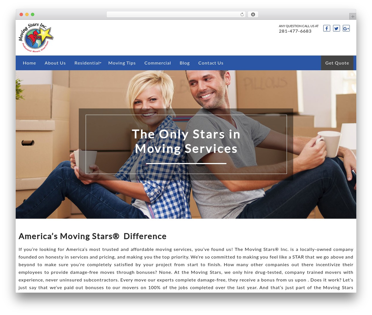 Movers WordPress theme - movingstarsinc.com Movers WordPress theme - movingstarsinc.com