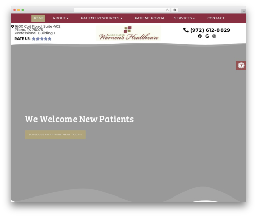 Parent Theme WordPress theme - associatedwomenshealthcare.com