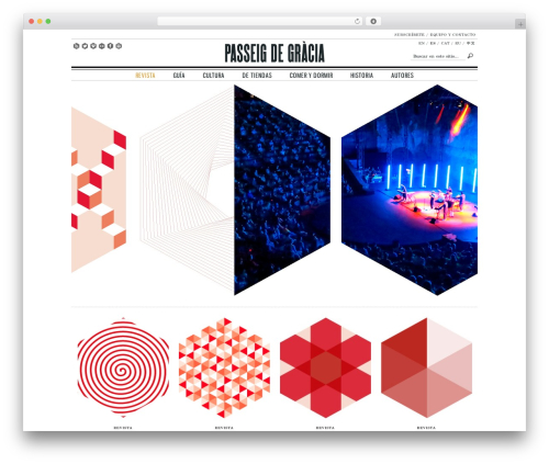 Skeleton WordPress theme - paseodegracia.com