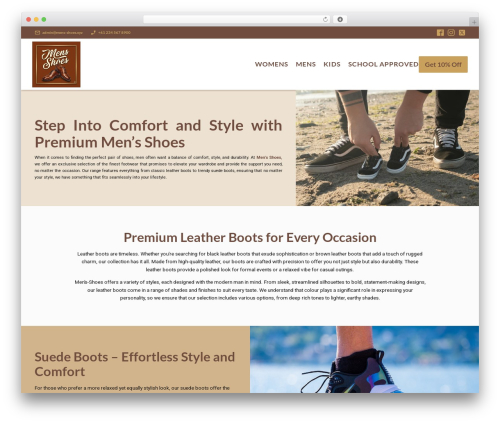 WordPress theme Writee - mens-shoes.xyz