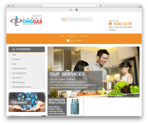 Customised Theme top WordPress theme - onggas.com