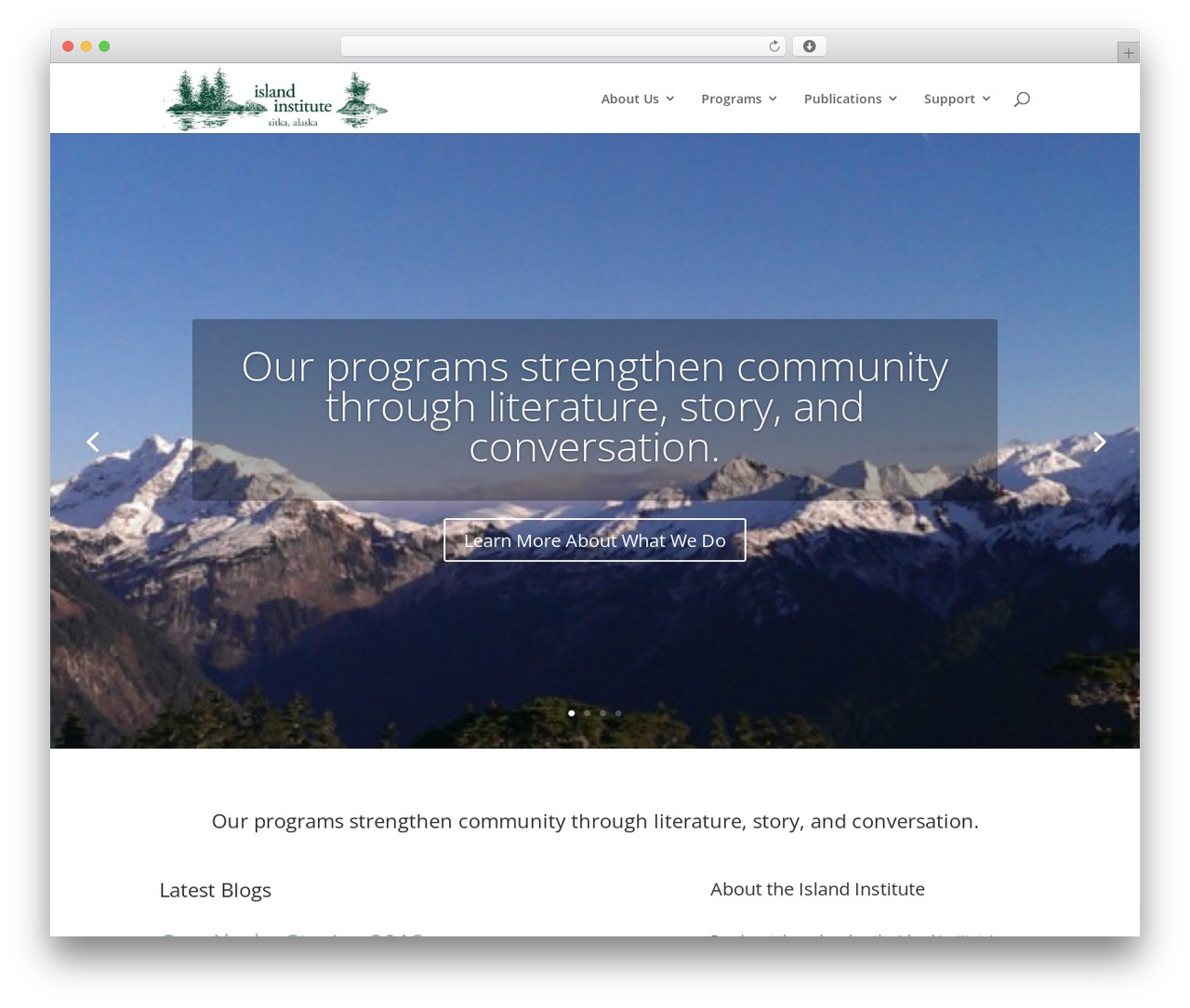Divi theme WordPress - iialaska.org