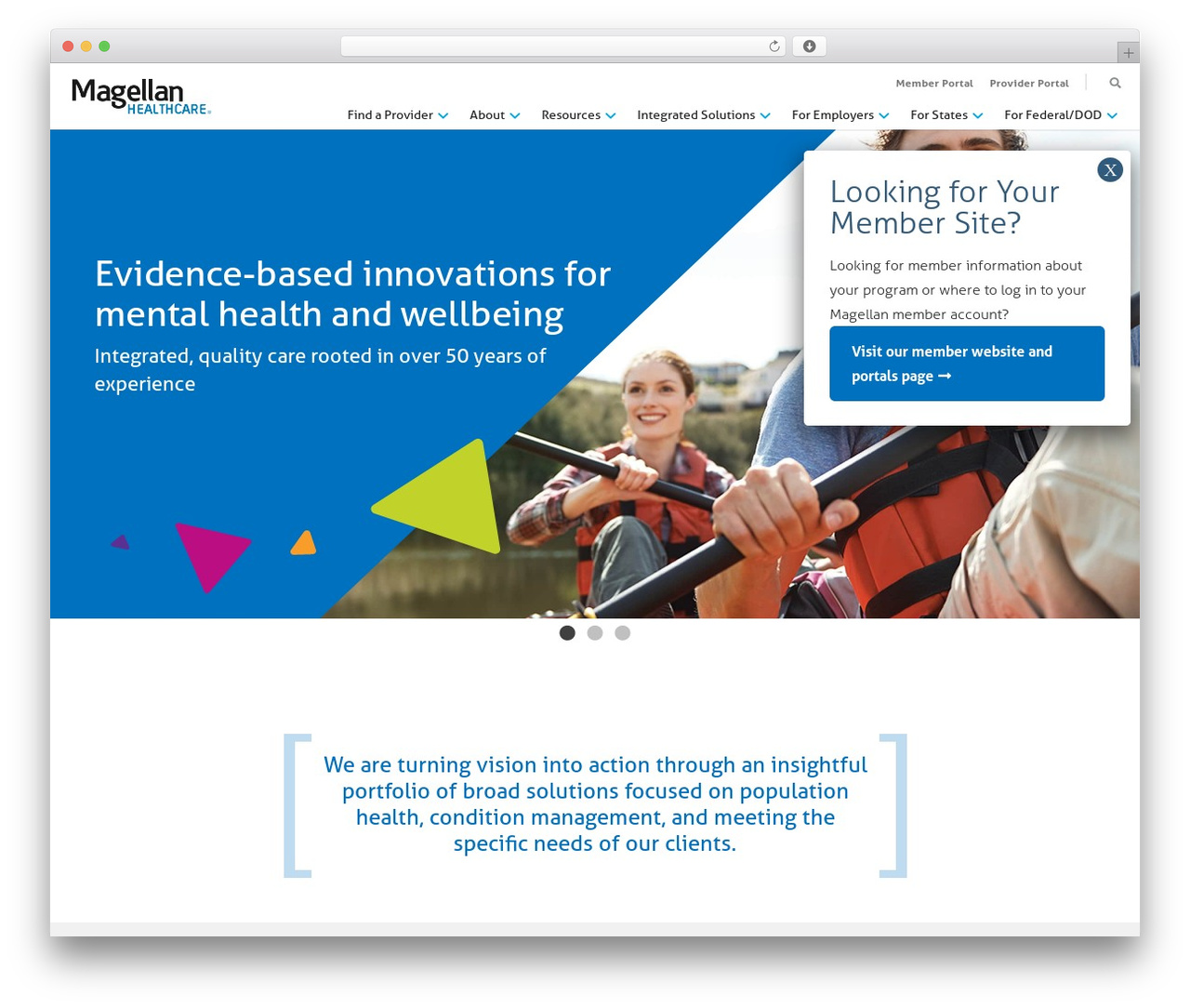 Magellan theme theme WordPress - magellanhealthcare.com