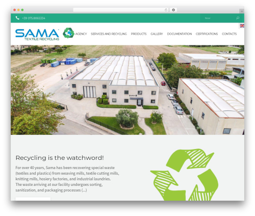 Recycle WordPress theme - samatextile.com