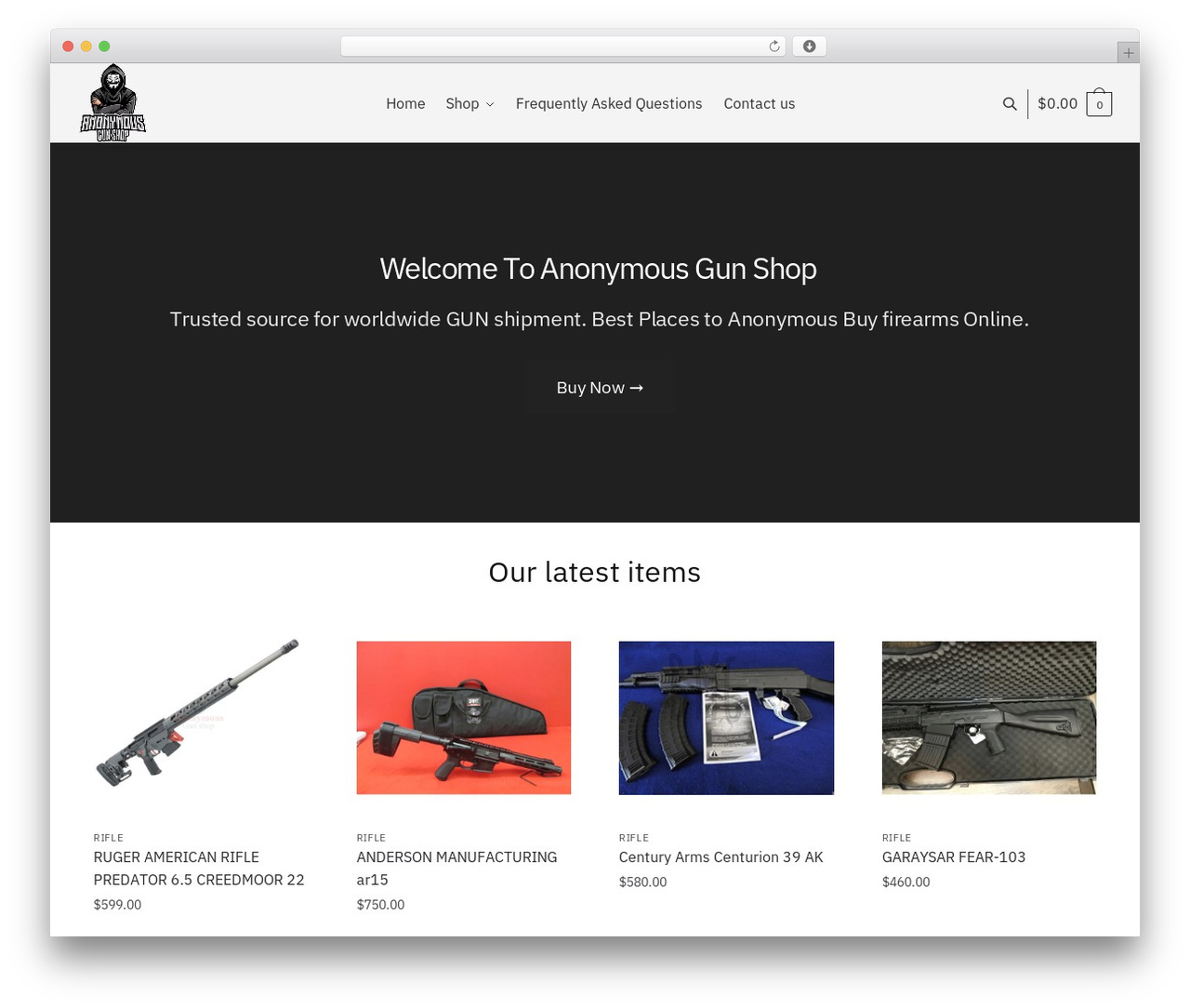 Shoptimizer WordPress theme design - anonymousgunshop.com Shoptimizer WordPress theme design - anonymousgunshop.com