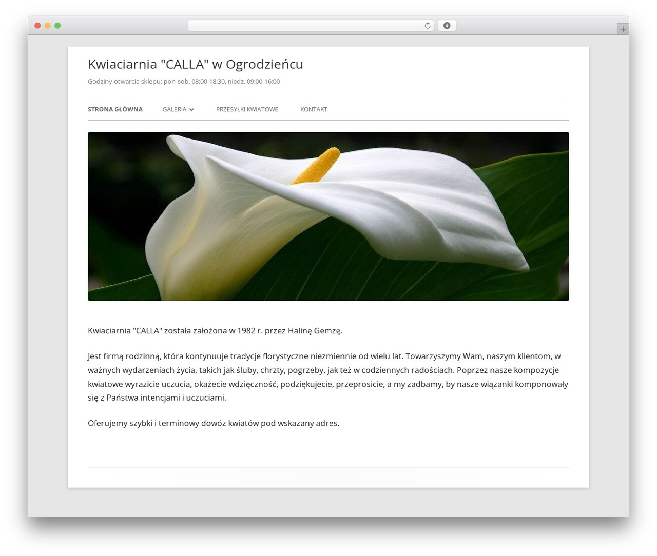 Tiny Framework WordPress theme - kwiaciarniacalla.eu Tiny Framework WordPress theme - kwiaciarniacalla.eu