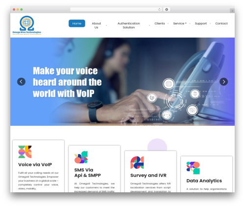 WordPress theme Omega Child Theme - omega9technologies.com