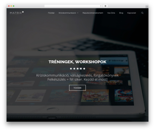 WordPress theme DynamiX - matrixpr.hu