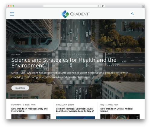 WordPress theme Gradient - gradientcorp.com