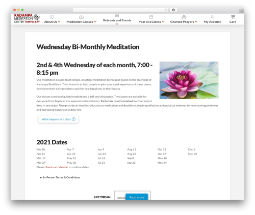 Fooevents_seating WordPress plugin - meditationintampabay.org/weekly-meditation-courses/gainesville