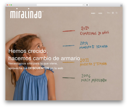 WP theme Shopkeeper - miralindo.com