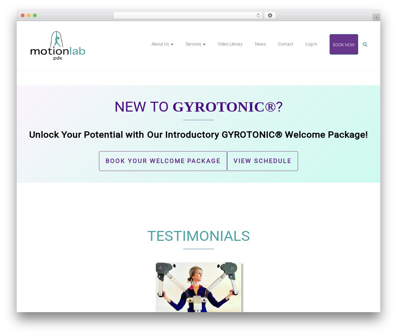 Ample premium WordPress theme - motionlabpdx.com