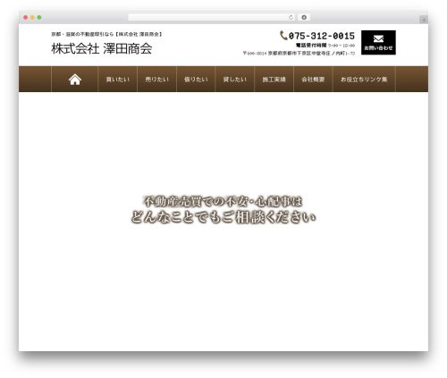 Best WordPress theme Themify Basic - sawada-syoukai.com