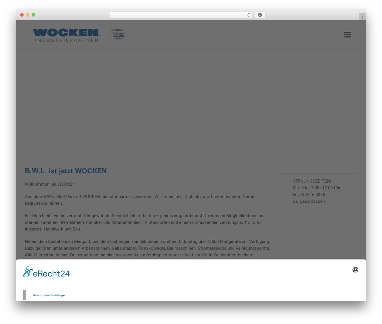 CleanLab WordPress theme - bwl-mietpark.de