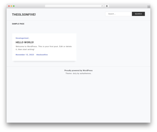 Doly theme WordPress - theolsonfive.com