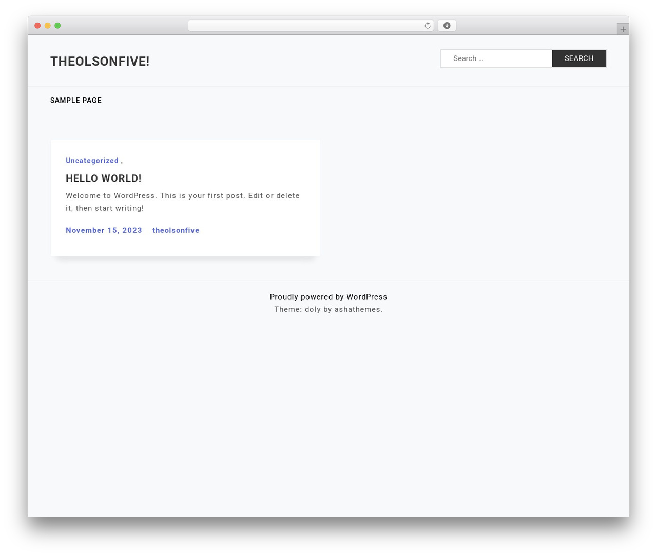 Doly theme WordPress - theolsonfive.com Doly theme WordPress - theolsonfive.com