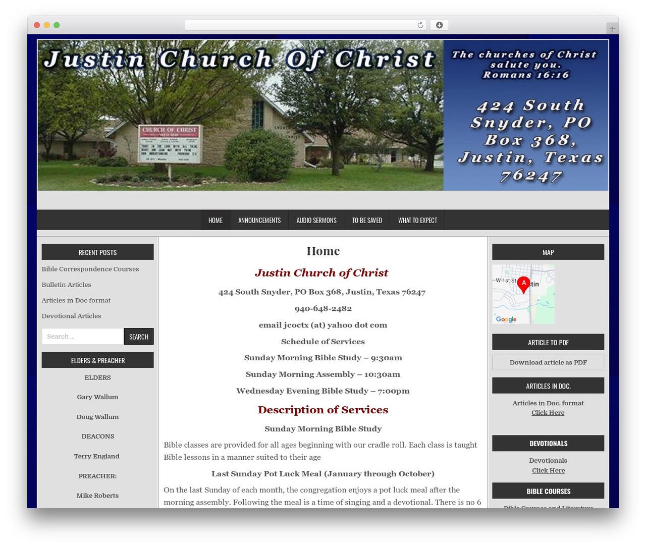 EasyWP theme WordPress - justinchurchofchrist.com