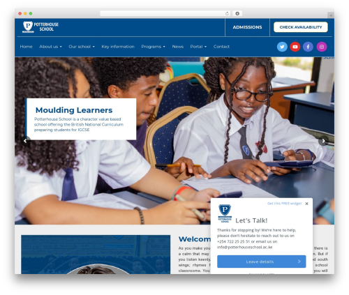 Ed School WordPress theme - potterhouseschool.ac.ke