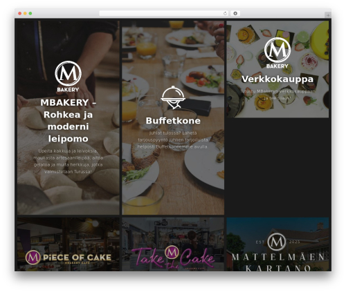 Lunki E17 WordPress theme - mbakery.fi