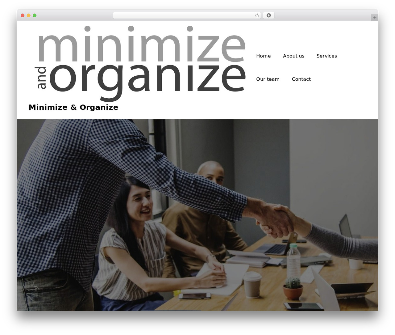 Techup WordPress theme - minimize-organize.com