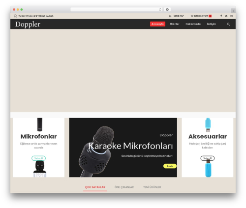 Vitrine WordPress theme - dopplerkaraoke.com