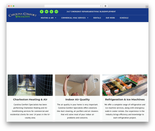 WordPress theme Hello Elementor - carolinacomfortspecialists.com
