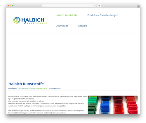 Beaver Builder Theme WordPress theme - halbich-kunststoffe.de