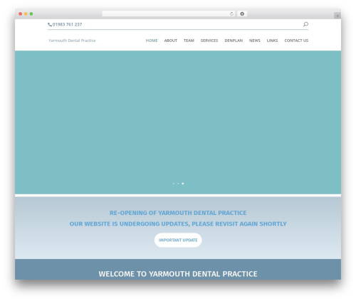 Divi WordPress theme - yarmouthdentalpractice.co.uk