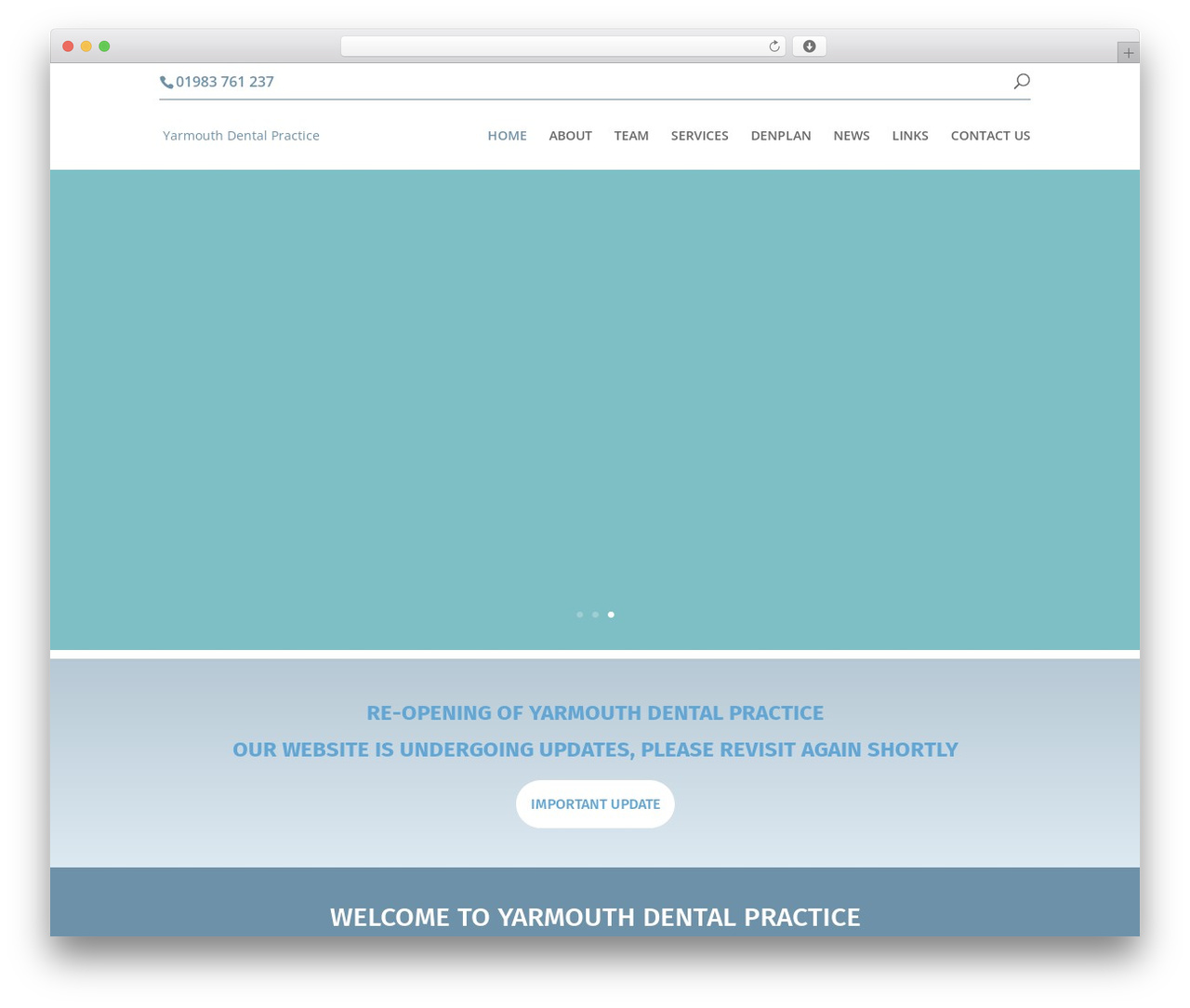 Divi WordPress theme - yarmouthdentalpractice.co.uk