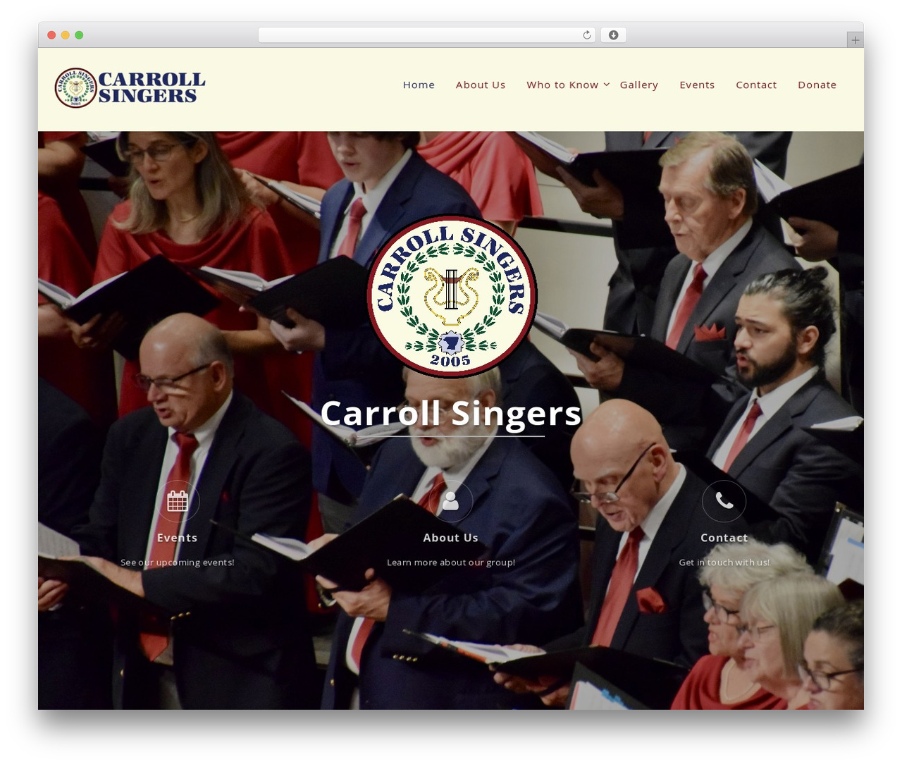 Featured WordPress theme - carrollsingers.com Featured WordPress theme - carrollsingers.com