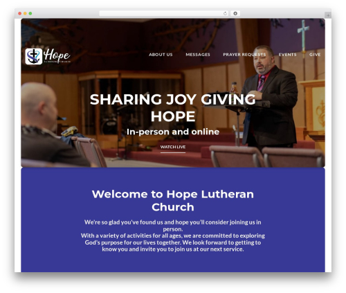 Float WordPress theme - hopewarren.com