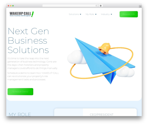 Hello Elementor WordPress theme - wakeupcall.net