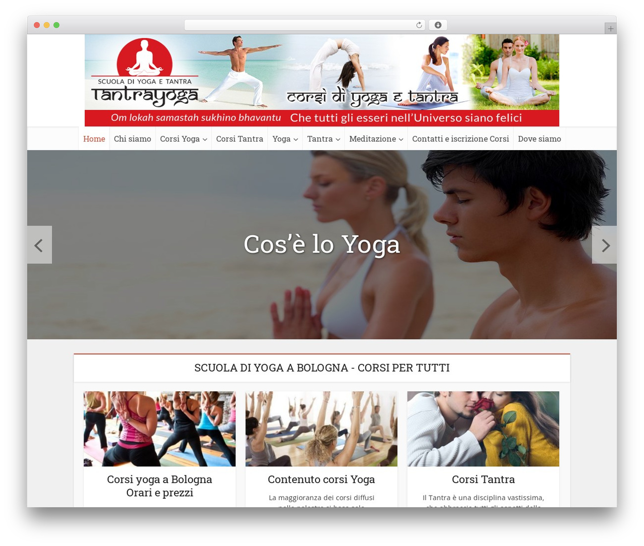 Voice3 theme WordPress - yogabologna.com