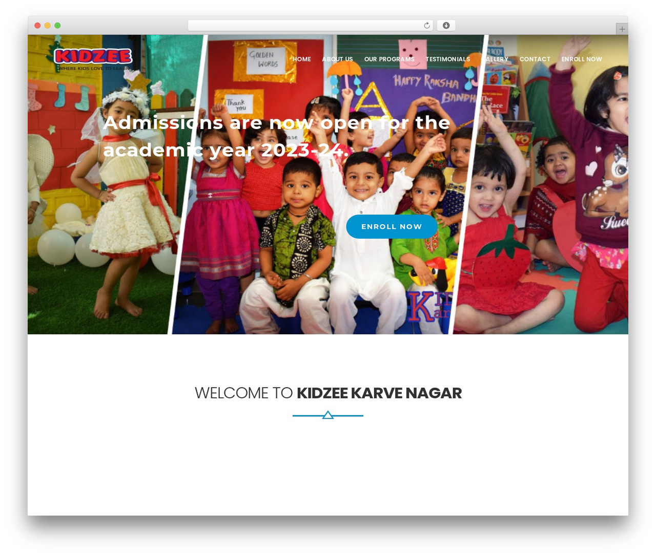 WordPress theme EasyWeb - kidzeepune.com