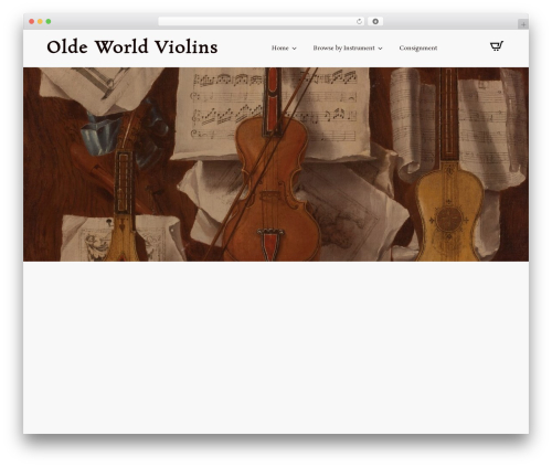 WordPress theme Breakdance Zero Theme - oldeworldviolins.com