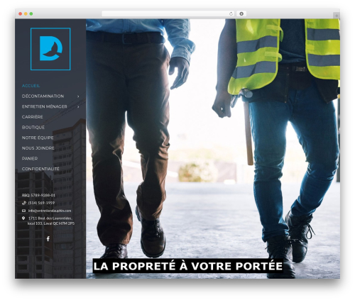 WordPress theme Flora - dauphinentretienmenager.com