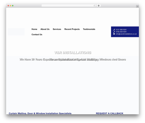 E4K Framework WordPress theme - vandrinstallations.co.uk